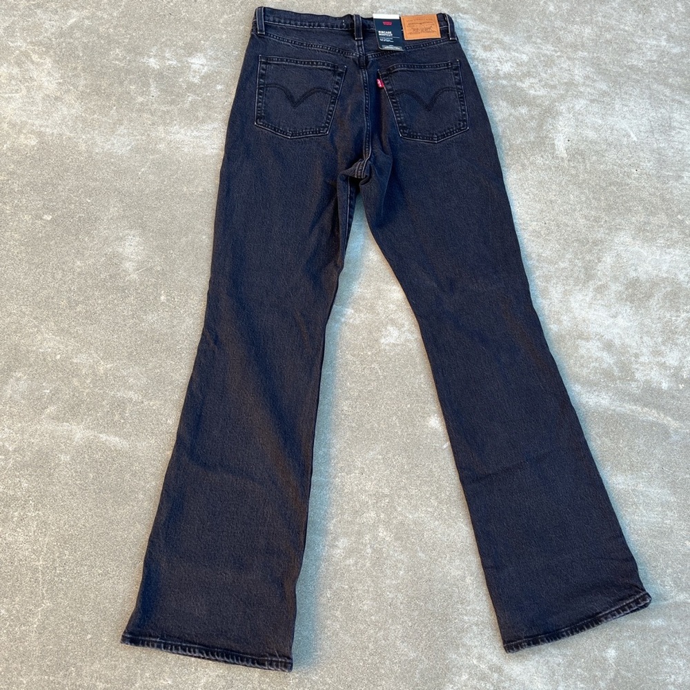 NWT Levi’s Premium Ribcage Bootcut Jeans in Black Lake - Picture 3 of 4